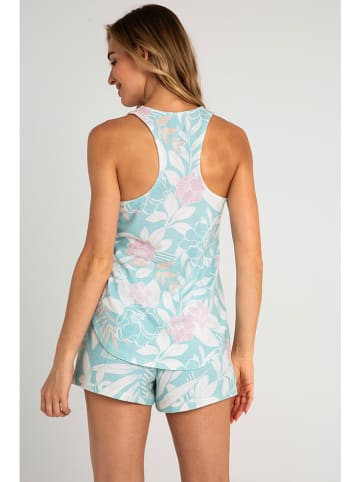 PJ Salvage Pyjama-Oberteil in Türkis