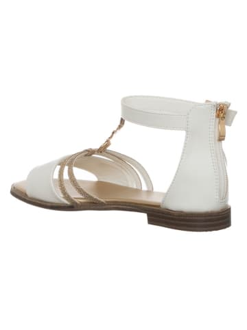 Patrizia Pepe Sandalen wit/goudkleurig