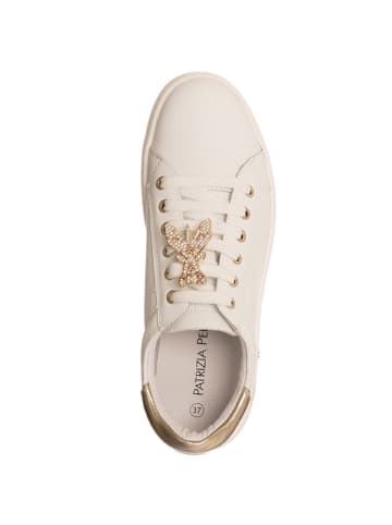 Patrizia Pepe Leder-Sneakers in Beige