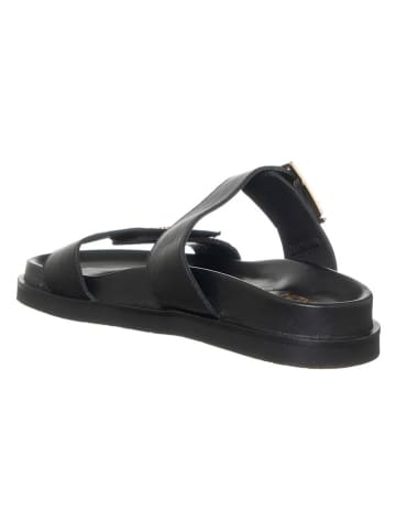 Patrizia Pepe Leren slippers zwart