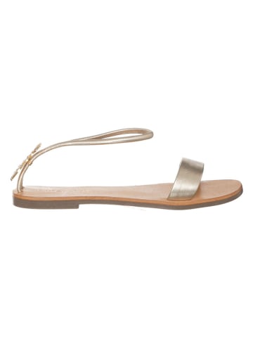 Patrizia Pepe Leder-Sandalen in Silber