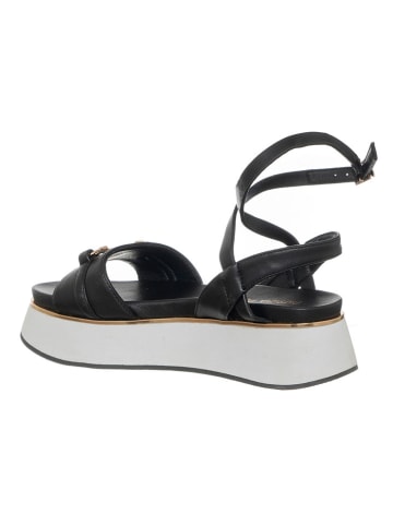 Patrizia Pepe Leren haksandalen zwart