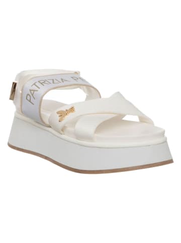 Patrizia Pepe Leren haksandalen wit
