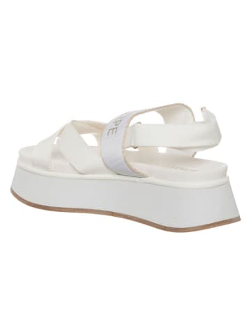 Patrizia Pepe Leren haksandalen wit
