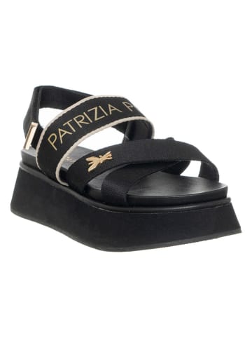 Patrizia Pepe Leder-Sandaletten in Schwarz