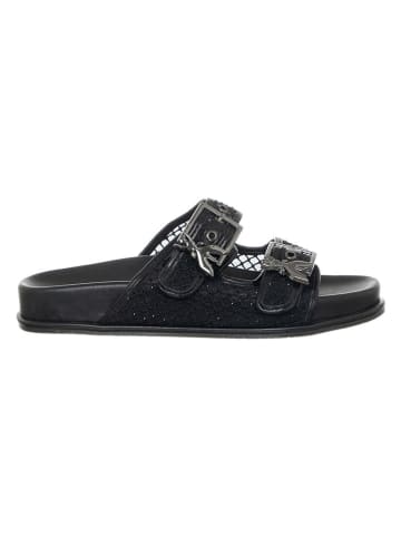 Patrizia Pepe Leren slippers zwart