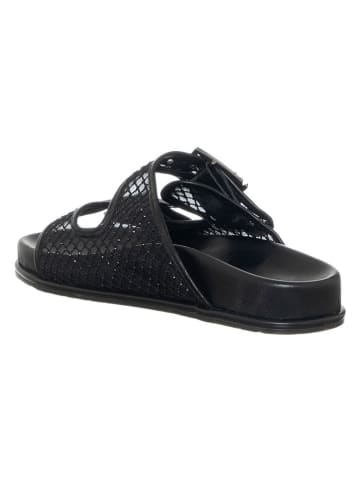 Patrizia Pepe Leren slippers zwart