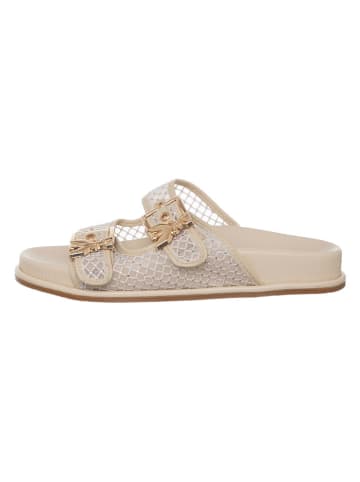 Patrizia Pepe Leder-Pantoletten in Beige