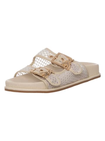 Patrizia Pepe Leder-Pantoletten in Beige