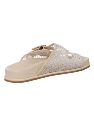 Patrizia Pepe Leder-Pantoletten in Beige