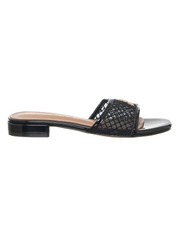 Patrizia Pepe Leren slippers zwart
