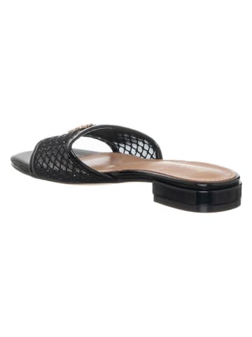 Patrizia Pepe Leren slippers zwart
