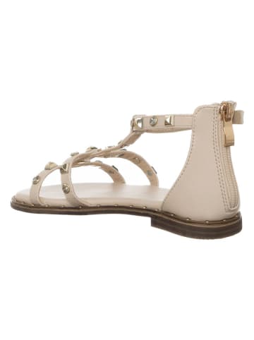 Patrizia Pepe Leder-Sandalen in Creme