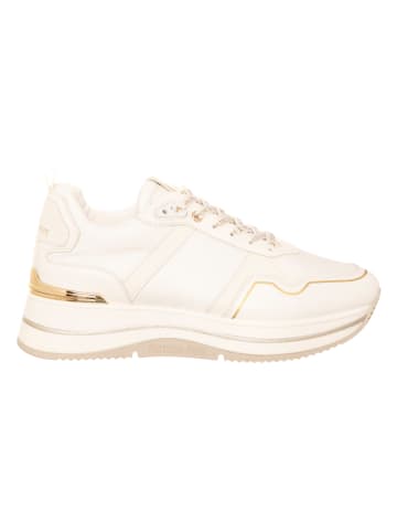 Patrizia Pepe Sneakers in Weiß/ Gold