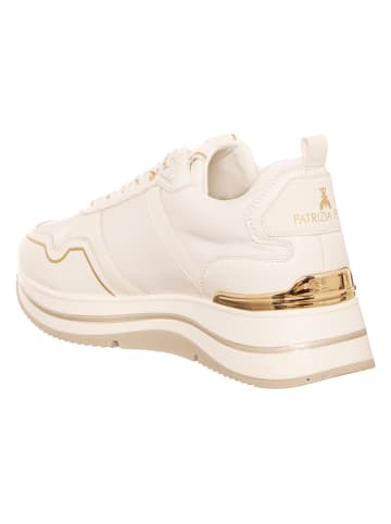 Patrizia Pepe Sneakers in Weiß/ Gold