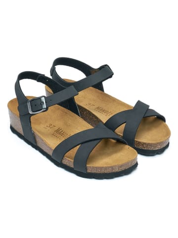 Mandel Sandalen zwart