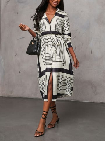 Milan Kiss Kleid in Creme/ Schwarz