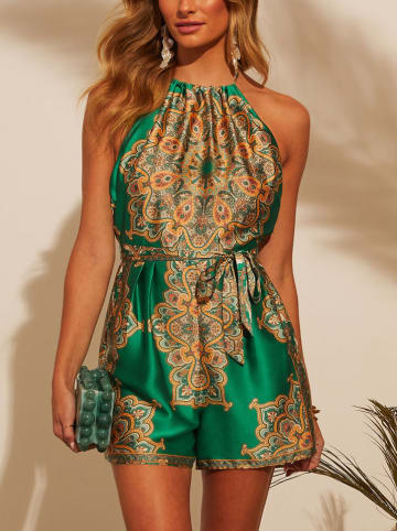 Milan Kiss Jumpsuit groen/beige