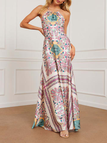 Milan Kiss Kleid in Creme/ Pink