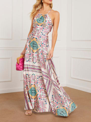 Milan Kiss Kleid in Creme/ Pink