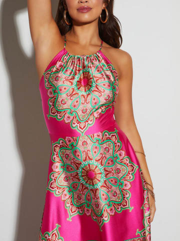 Milan Kiss Kleid in Pink/ Grün