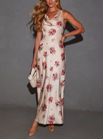 Milan Kiss Kleid in Creme/ Pink
