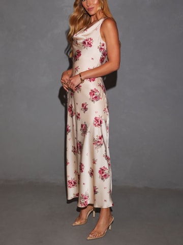 Milan Kiss Kleid in Creme/ Pink