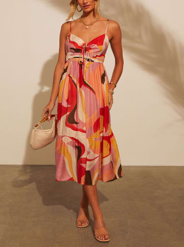 Milan Kiss Kleid in Rosa/ Aprciot/ Rot