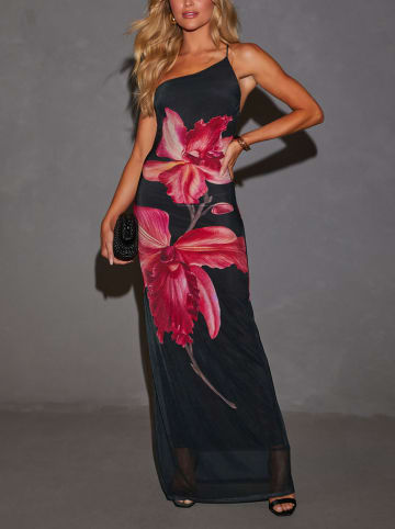 Milan Kiss Kleid in Schwarz/ Pink
