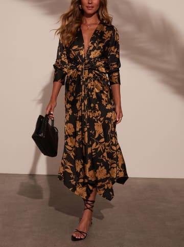 Milan Kiss Jurk zwart/camel