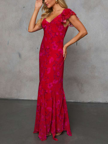 Milan Kiss Kleid in Rot/ Pink