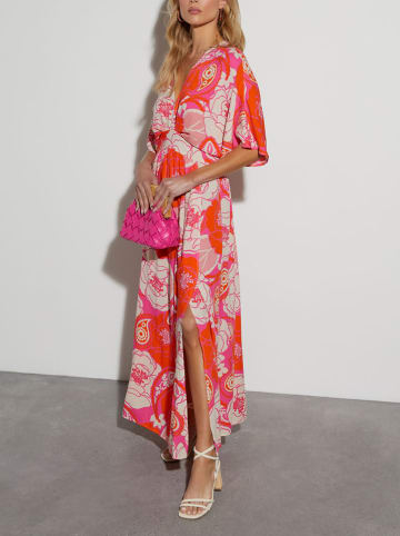 Milan Kiss Kleid in Orange/ Creme