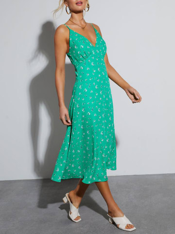 Milan Kiss Kleid in Grün/ Weiß