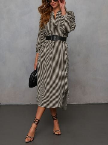 Milan Kiss Kleid in Schwarz/ Beige