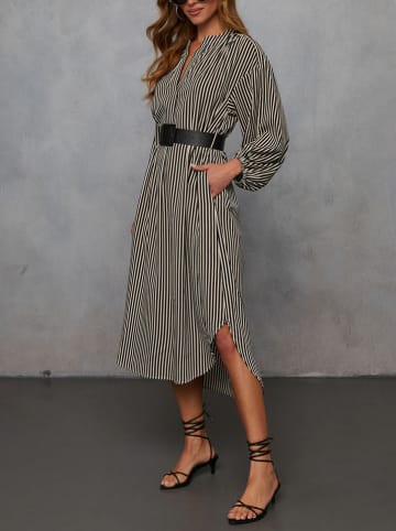 Milan Kiss Kleid in Schwarz/ Beige