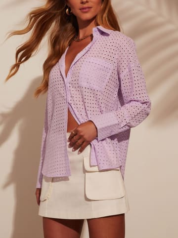 Milan Kiss Bluse in Flieder