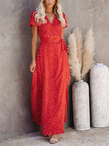 Milan Kiss Kleid in Rot/ Weiß