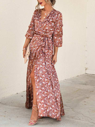 Milan Kiss Kleid in Bordeaux/ Rosa