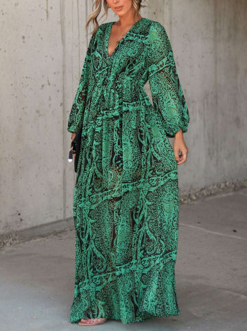 Milan Kiss Jurk groen/zwart