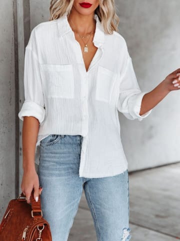 Milan Kiss Bluse in Weiß