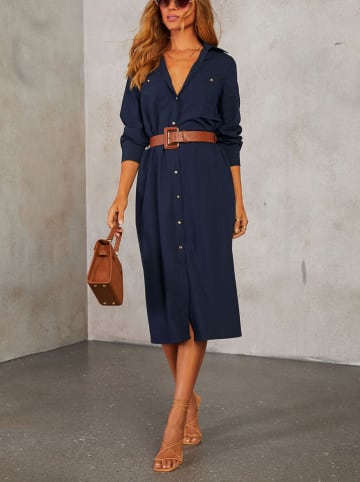 Milan Kiss Kleid in Dunkelblau