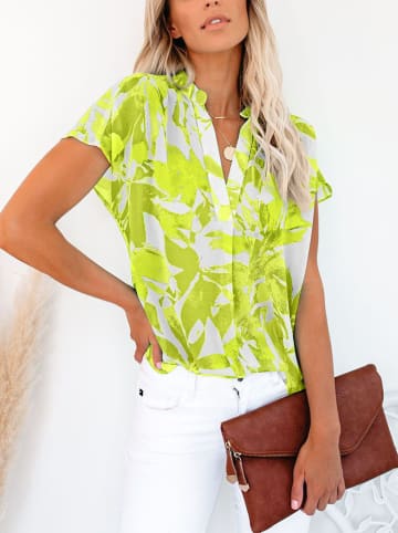 Milan Kiss Blouse groen/wit