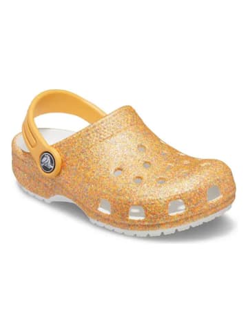 Crocs Chodaki "Classic Glitter" w kolorze pomarańczowym