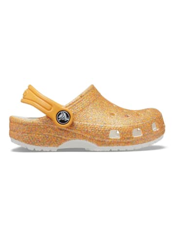 Crocs Chodaki "Classic Glitter" w kolorze pomarańczowym