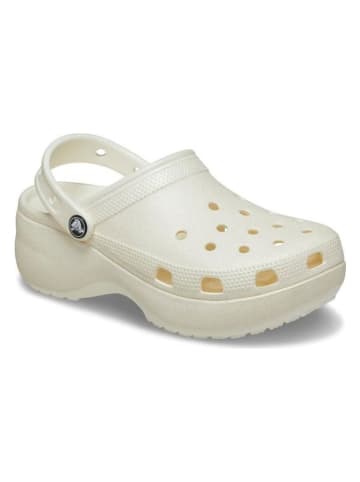 Crocs Crocs "Classic Platform Glitter" in Creme