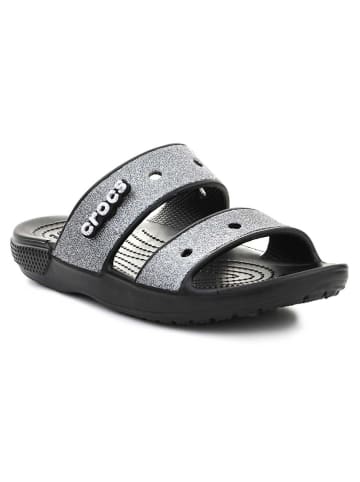 Crocs Klapki "Classic Glitter II" w kolorze czarnym