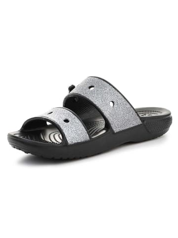 Crocs Klapki "Classic Glitter II" w kolorze czarnym