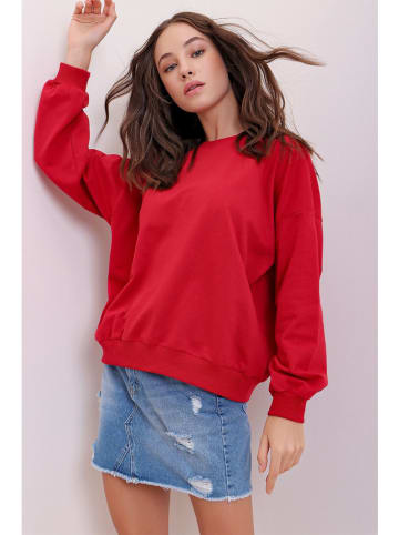 Trend Alacati Sweatshirt in Rot