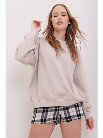 Trend Alacati Sweatshirt in Beige