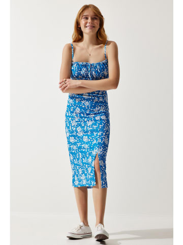 Happiness Istanbul Jurk blauw/wit